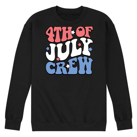Instant Message - Fourth Of July Crew - Men's Crew Neck Fleece Pullover