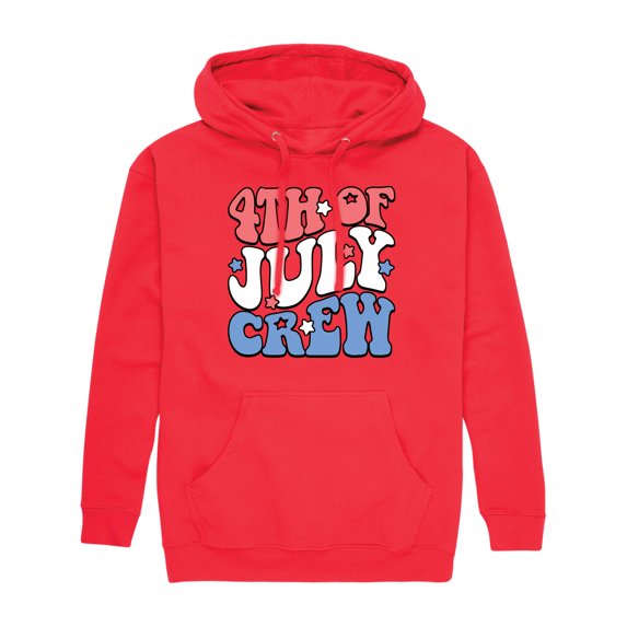 Instant Message - Fourth Of July Crew - Men's Pullover Hooded Fleece Sweatshirt