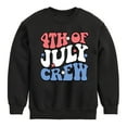 thumbnail image 1 of Instant Message - Fourth Of July Crew - Toddler & Youth Crewneck Fleece Sweatshirt, 1 of 6