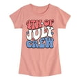 thumbnail image 1 of Instant Message - Fourth Of July Crew - Toddler & Youth Girls Short Sleeve Graphic T-Shirt, 1 of 7