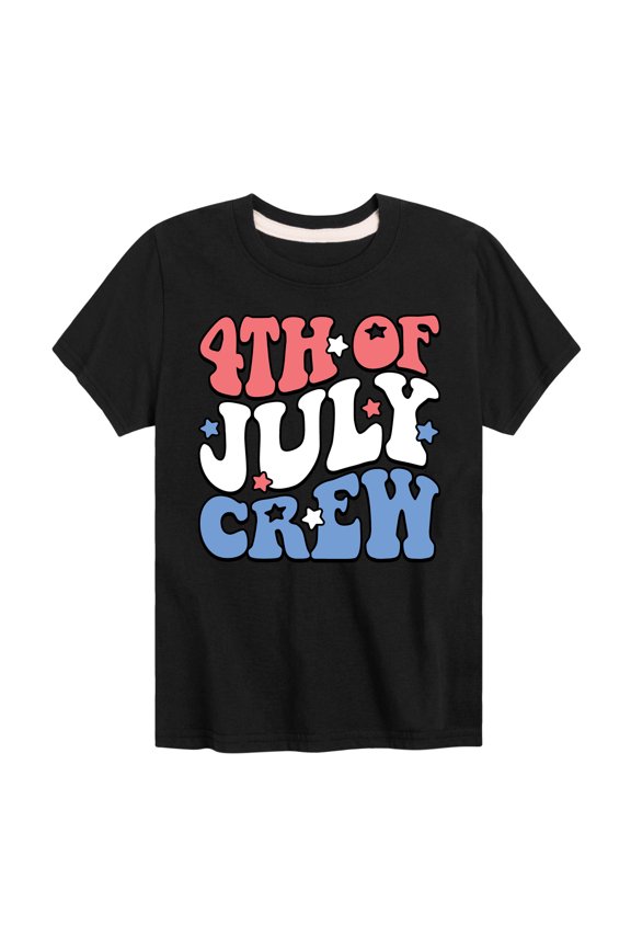- Fourth Of July Crew - Toddler & Youth Short Sleeve Graphic T-Shirt