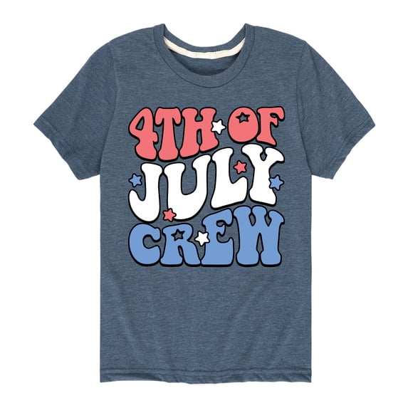 Instant Message - Fourth Of July Crew Short Sleeve Graphic T-Shirt