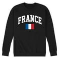 thumbnail image 1 of Instant Message - France Flag - Men's Crew Neck Fleece Pullover, 1 of 6