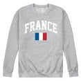 thumbnail image 1 of Instant Message - France Flag - Men's Crew Neck Fleece Pullover, 1 of 6