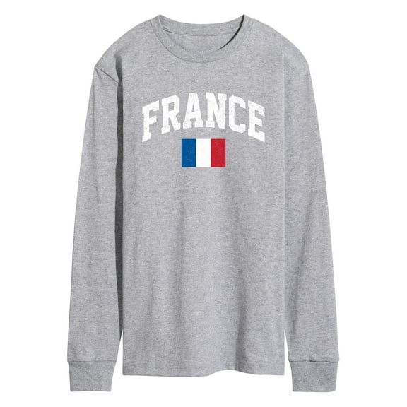 Instant Message - France Flag - Men's Long Sleeve T-Shirt