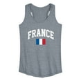 thumbnail image 1 of Instant Message - France Flag - Women's Racerback Tank Top, 1 of 6