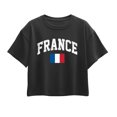 thumbnail image 1 of Instant Message - France Flag Short Sleeve Boxy Graphic T-Shirt, 1 of 5