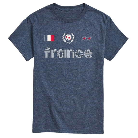 Instant Message - France Soccer Jersey Short Sleeve Graphic T-Shirt