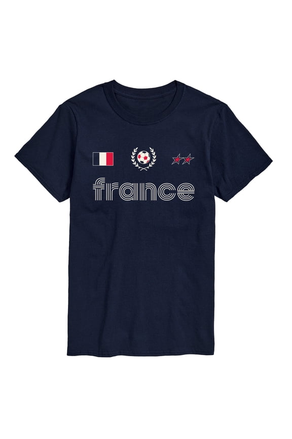- France Soccer Jersey Short Sleeve Graphic T-Shirt