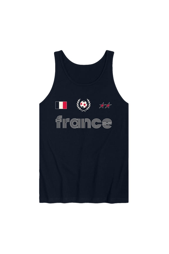- France Soccer Jersey - Men's Sleeveless Graphic Tank