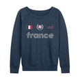 thumbnail image 1 of Instant Message - France Soccer Jersey - Women's French Terry Long Sleeve Pullover, 1 of 5