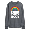thumbnail image 1 of Instant Message - Free Dad Hugs Long Sleeve Graphic T-Shirt, 1 of 5