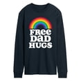 thumbnail image 1 of Instant Message - Free Dad Hugs Long Sleeve Graphic T-Shirt, 1 of 5