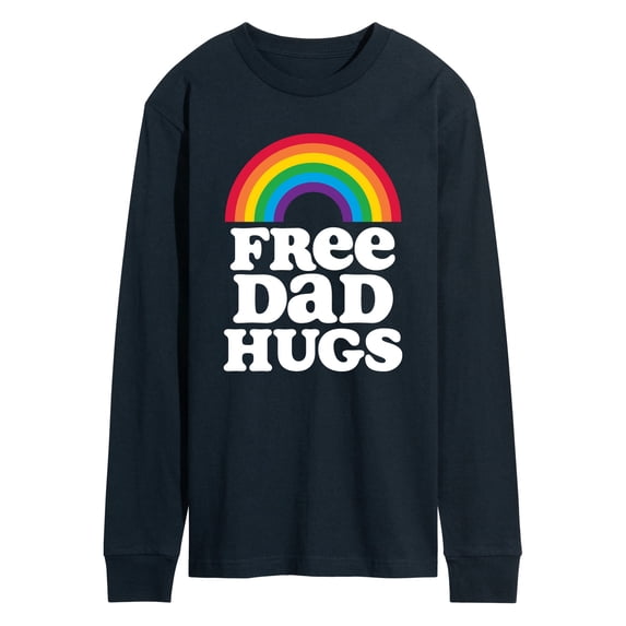 Instant Message - Free Dad Hugs Long Sleeve Graphic T-Shirt