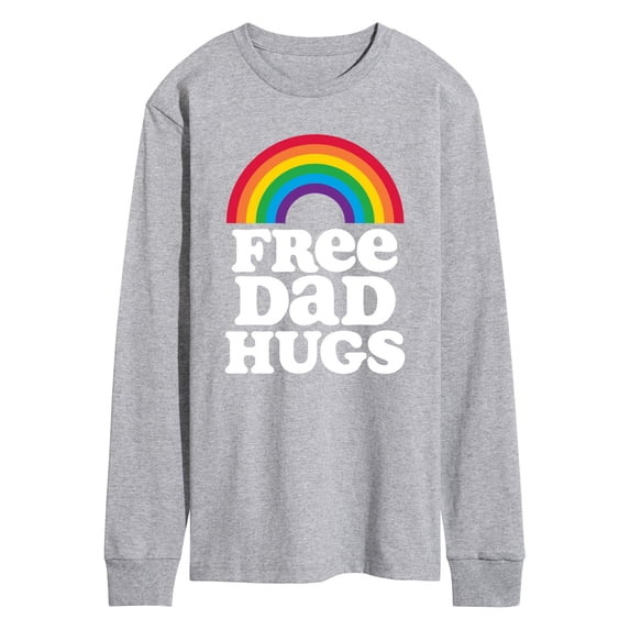 Instant Message - Free Dad Hugs Long Sleeve Graphic T-Shirt