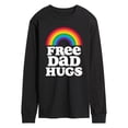 thumbnail image 1 of Instant Message - Free Dad Hugs Long Sleeve Graphic T-Shirt, 1 of 4