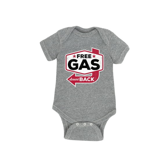 Instant Message - Free Gas Around Back - Infant Baby One Piece