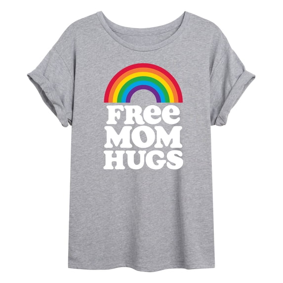 Instant Message - Free Mom Hugs Oversized Graphic T-Shirt