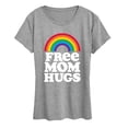 thumbnail image 1 of Instant Message - Free Mom Hugs - Women's Short Sleeve Graphic T-Shirt, 1 of 5