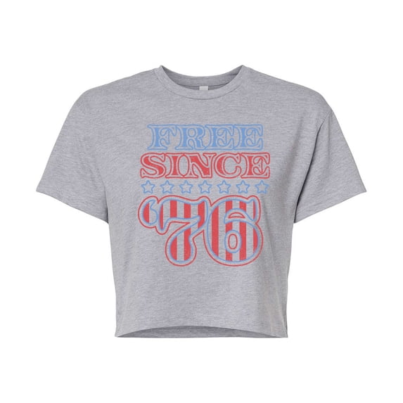 Instant Message - Free Since 76 Cropped Graphic T-Shirt