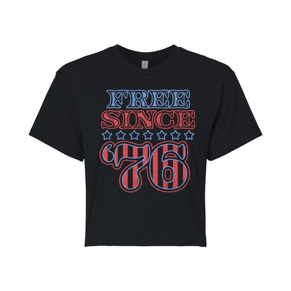Instant Message - Free Since 76 Cropped Graphic T-Shirt