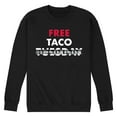 thumbnail image 1 of Instant Message - Free Taco Tuesday  - Men's Crew Neck Fleece Pullover, 1 of 6