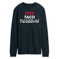 thumbnail image 1 of Instant Message - Free Taco Tuesday  - Men's Long Sleeve T-Shirt, 1 of 6