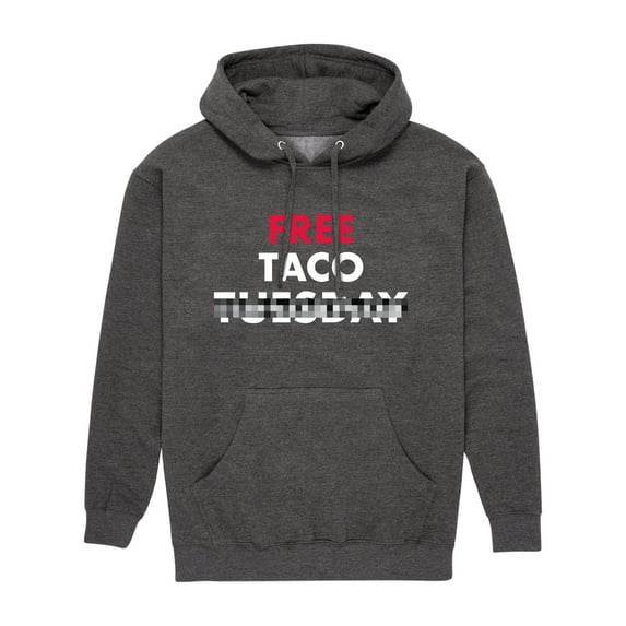 Instant Message - Free Taco Tuesday - Men's Pullover Hooded Fleece Sweatshirt
