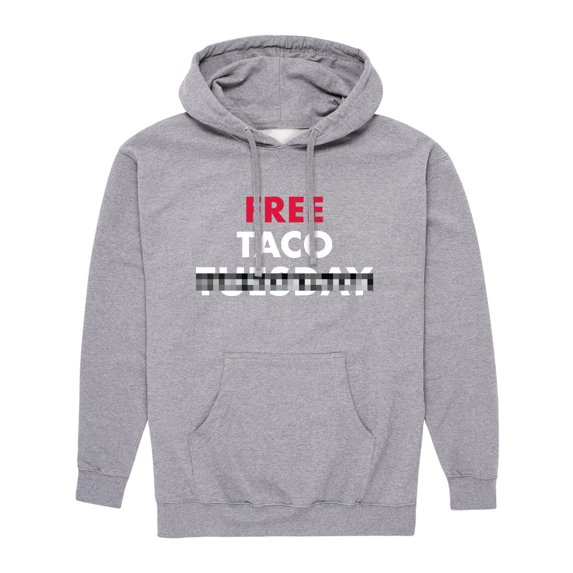 Instant Message - Free Taco Tuesday - Men's Pullover Hooded Fleece Sweatshirt
