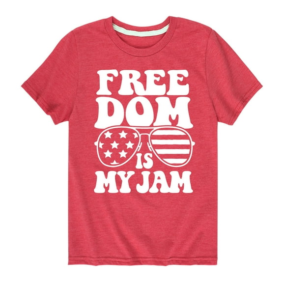 Instant Message - Freedom Is My Jam - Toddler Short Sleeve Tee