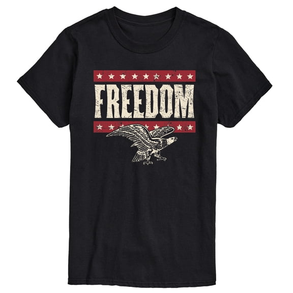 Instant Message - Freedom - Patriotic American - Men's Short Sleeve Graphic T-Shirt