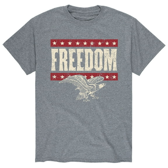 Instant Message - Freedom - Patriotic American - Men's Short Sleeve Graphic T-Shirt