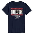 thumbnail image 1 of Instant Message - Freedom - Patriotic American - Men's Short Sleeve Graphic T-Shirt, 1 of 6