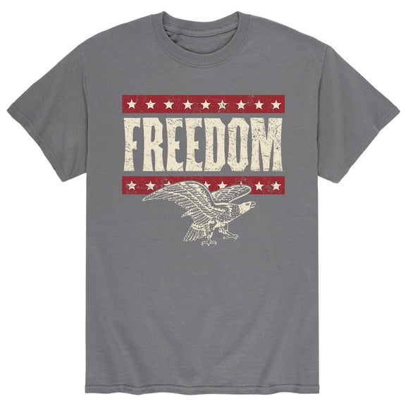 Instant Message - Freedom - Patriotic American - Men's Short Sleeve Graphic T-Shirt