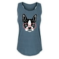 thumbnail image 1 of Instant Message - French Bulldog With Glasses - Women's Racerback Tank, 1 of 5