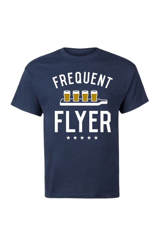 - Frequent Flyer Flight Of Beer - Men's Short Sleeve Graphic T-Shirt