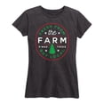 thumbnail image 1 of Instant Message - Fresh From The Farm Christmas Tree - Women's Short Sleeve Graphic T-Shirt, 1 of 5