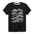 thumbnail image 1 of Instant Message - Freshwater Fishes - Toddler And Youth Short Sleeve T-Shirt, 1 of 5