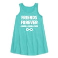 thumbnail image 1 of Instant Message - Friends Forever And Ever  - Girls Aline Dress, 1 of 5
