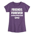 thumbnail image 1 of Instant Message - Friends Forever And Ever  - Girls Fitted Short Sleeve Tee, 1 of 6