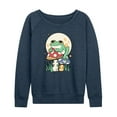 thumbnail image 1 of Instant Message - Frog And Mushrooms - Women's Lightweight French Terry Long Sleeve Shirt, 1 of 6