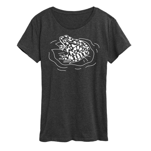 Instant Message - Frog On Lily Pad - Women's Short Sleeve Graphic T-Shirt