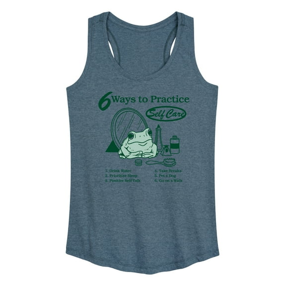 Instant Message - Frog Self Care  - Women's Racerback Tank Top