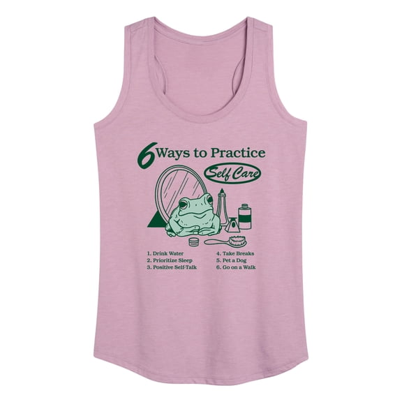Instant Message - Frog Self Care  - Women's Racerback Tank Top