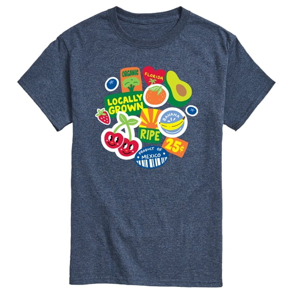Instant Message - Fruit Stamps - Men's Short Sleeve Graphic T-Shirt