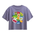 thumbnail image 1 of Instant Message - Fruit Stamps - Youth Girl Short Sleeve Boxy Tee, 1 of 5