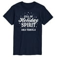 thumbnail image 1 of Instant Message - Full Of Holiday Spirit Funny Christmas - Men's Short Sleeve Graphic T-Shirt, 1 of 6