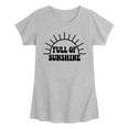 thumbnail image 1 of Instant Message - Full of Sunshine - Youth Girls Fitted Short Sleeve T-Shirt, 1 of 4