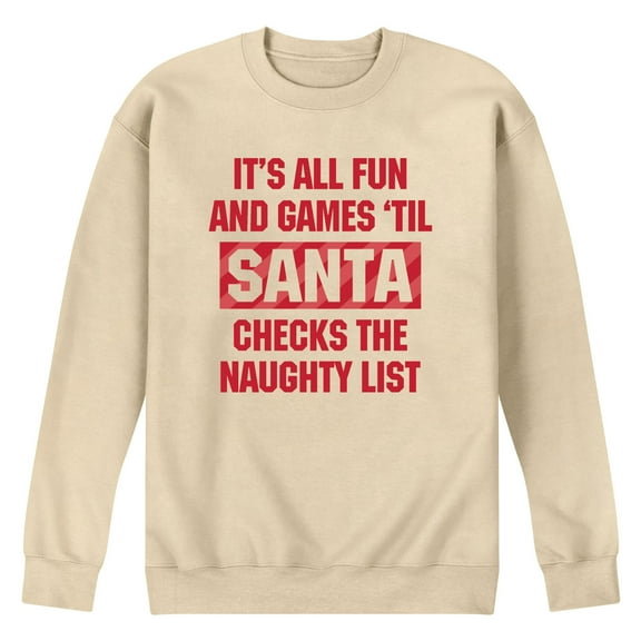 Instant Message - Fun And Games - Men's Long Sleeve Crew Fleece Sweatshirt