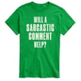 thumbnail image 1 of Instant Message - Funny Sarcastic Comment Help - Adult Short Sleeve T-shirt, 1 of 5